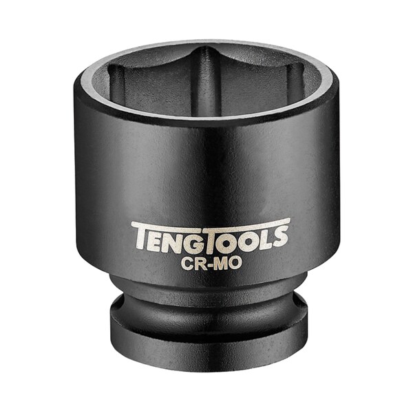 Teng Tools 14MM 1/2 Inch Drive DIN 6 Point Metric Short Reach Stubby Chrome Moly Impact Socket 920714-C - main